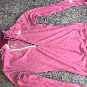 pink NIKE running shirt